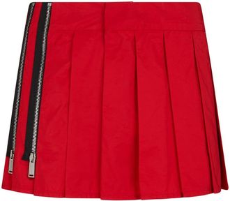 Dsquared2 pressed-crease zip-detail skirt - women - Polyester - 44