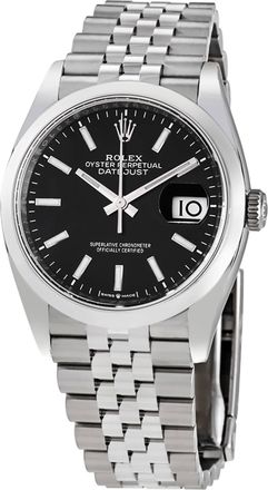 Rolex Datejust 36 Automatic Black Dial Mens Jubilee Watch 126200BKSJ