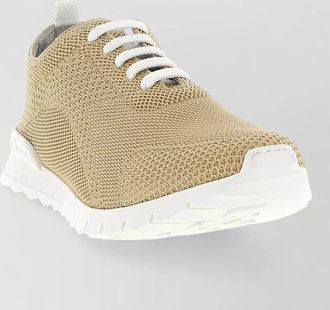 Kiton mesh sneakers pull tab rubber sole