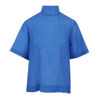 Christian Wijnants Dames, Blouses & Shirts, Blauw, Maat: S Zijde