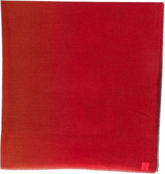 Faliero Sarti Coccola Sfume Sjaal - Dames - Wintersjaals - Rood - ONE Size - Wol - Accessoires