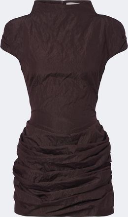 Magda Butrym Draped cotton-blend minidress