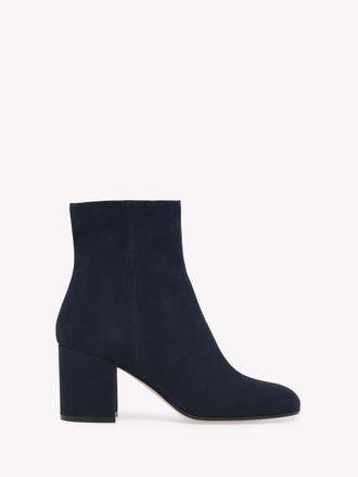 Gianvito Rossi Joelle Bootie in Blue Suede at Nordstrom, Size 41.5