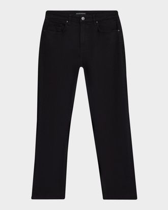 Monfrere Men & apos;s Caine Noire Black Denim Straight-Leg Jeans