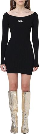 Diesel Dames, Jurken, Zwart, Maat: XS