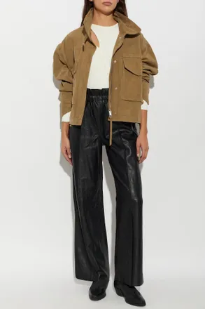 AllSaints Suede Jacket Clay, Womens, Green