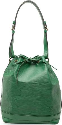 Louis Vuitton Pre-owned Bucket Bags, female, Green, Size: ONE SIZE Pre-owned Drawstring Bucket Bag