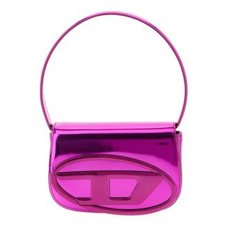 Diesel Tassen, Dames, Roze, ONE Size, Leer, 1DR-Iconic Schoudertas