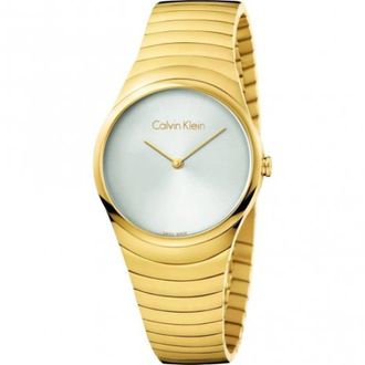 Calvin Klein Whirl Quartz Horloge - Dames - Horloges - Geel - ONE Size - Accessoires