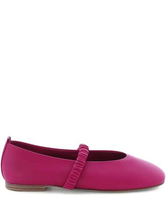 Kennel & Schmenger ruched strap ballet flats - Pink