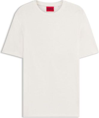 HUGO BOSS Slub-interlock T-shirt in a slim fit