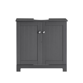 SoBuy Mueble para debajo del lavabo mdf gris