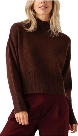 Suncoo Pinto Sweater - Dames - Coltruien - Bruin - M - Wol - Truien & Vesten