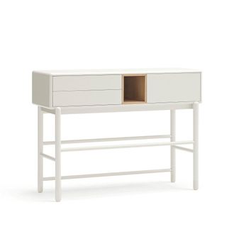 Teulat Consola 1 puerta 2 cajones crema