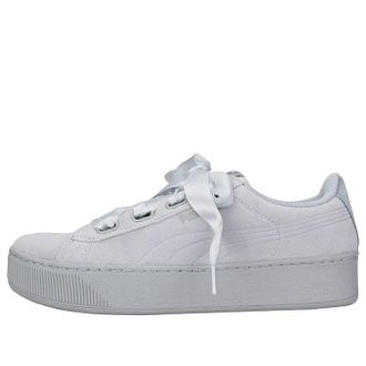 Puma (WMNS) PUMA Vikky Platform Ribbon Grey/White 366418-02