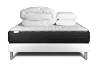 VITALIT Pack Colch&oacute;n Blanco Espuma Viscoel&aacute;stica 200 X 200
