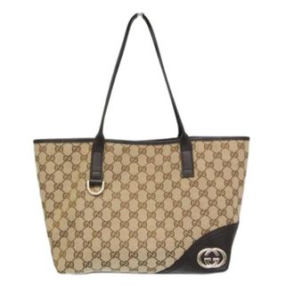 Gucci Pre-owned Tote Bags, female, Beige, Size: ONE SIZE Pre-owned New Brit 169946 Tote Bag