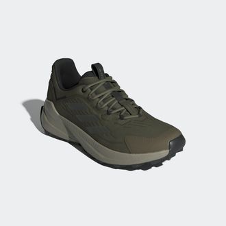 ADIDAS TERREX Wanderschuh ADIDAS TERREX TERREX TRAILMAKER 2.0 LEATHER, Herren, Gr. 44,5, gr&uuml;n (olive strata, olive strata, silber pebble), Leder, Textil, Schuhe Wan
