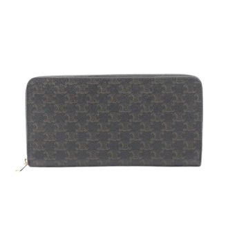 Celine Pre-owned Wallets, female, Black, Size: ONE SIZE Pre-owned Triomphe PVC Long Wallet