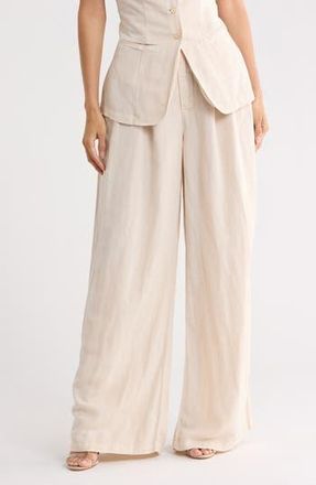 Young Fabulous & Broke Hope Front Pleat Wide Leg Trouser in Seasalt Pigment at Nordstrom Rack, Size X-Small