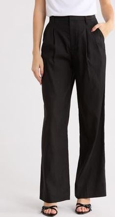 A.L.C. Charles Linen Blend Pants in Black at Nordstrom Rack, Size 12