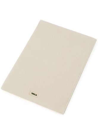 Tekla logo-patch bath mat - unisex - Organic Cotton - One Size - Neutrals