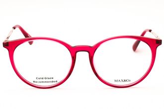 Max & Co. MO5145 Round Injected Propionate Eyeglasses - Fuchsia