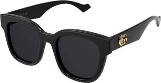 Gucci Zonnebril - Dames - Zonnebrillen - Zwart - 52 MM - Accessoires