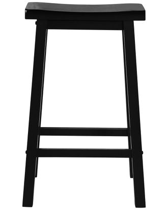 Powell Dean Antique Black With Sand Through Terra Cotta Bar Stool