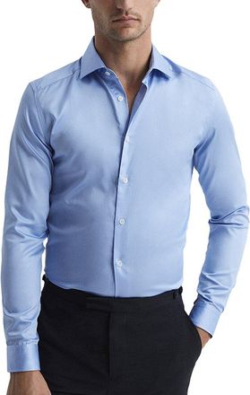 Reiss Remote Slim Cotton Sat Top