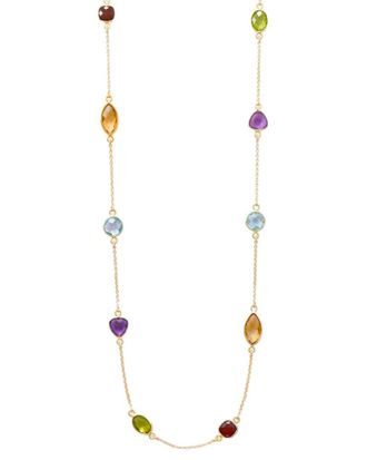 Liv Oliver 18K 60.00 Ct. Tw. Gemstone Necklace