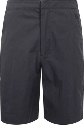 OAMC Bermuda lunghi slim in misto cotone - Nero