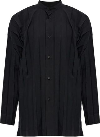 Issey Miyake Edge Shirt - Heren - Casual Overhemden - Zwart - L - Nylon - Overhemden