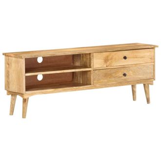 vidaXL Mueble Para Tv De Madera Maciza De Mango 140x30x50 Cm Vidaxl