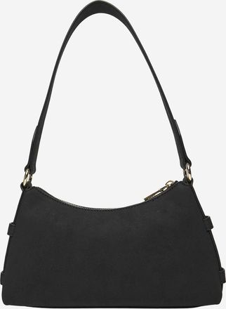 Love Moschino Womens Shoulder Bag With Logo Black Polyurethane