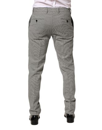 Dolce & Gabbana Mens Cotton Dress Trousers Gray