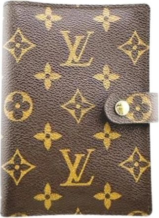 Louis Vuitton Pre-owned Canvas Home-Office Portemonnee - unisex - Vintage Accessoires - Bruin - ONE Size - Vintage