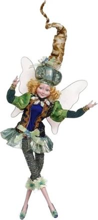 Mark Roberts Peacock Jewels Fairy Medium In Green