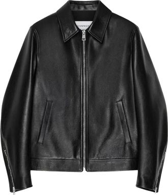 Givenchy Biker Jacket - Heren - Leren en Su&egrave;de Jassen - Zwart - L - Leer - Jassen