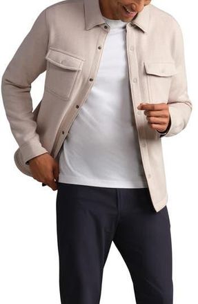 Rhone Fleece Shacket in Bone at Nordstrom Rack, Size Xx-Large