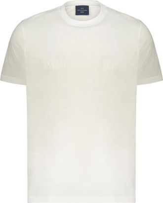 Paul & Shark T-shirt met ronde hals - Heren - T-shirts - Wit - XL - Katoen - Tops