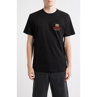 Rip Curl Desti Animals Cotton Graphic T-Shirt in Cali Black at Nordstrom, Size Xx-Large