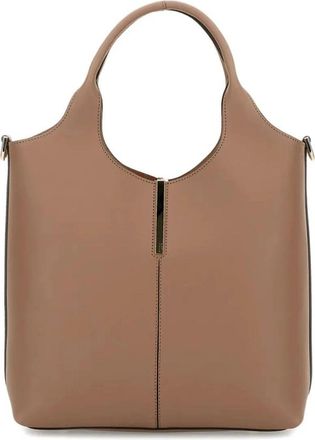 Tod's EBR Due Manici Piccola Tote - Dames - Shoppers - Bruin - ONE Size - Leer - Tassen