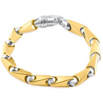 Pompeii3 Mens Link 14k Gold (75gram) or Platinum (120gram) 8.5mm Bracelet 8.5