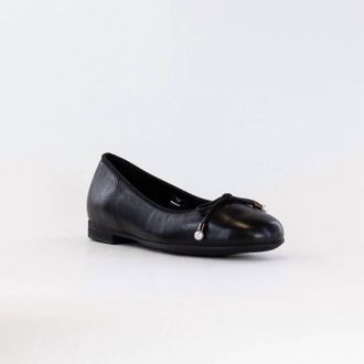Ara Womens Scout Bow Ballet Flat In Black