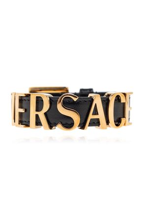 Versace Logo-lettering Buckle Fastened Bracelet