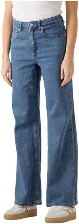 Another Label Jeans, Dames, Blauw, XS, Denim, Moore Denim Wide Jeans