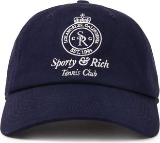 Sporty & Rich cappello con ricamo - Blu