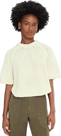 Free People Amy Sweater T-Shirts Womens Sweater Ivory : LG (Womens 12-14), Cotton