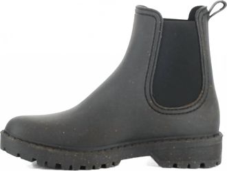 Asportuguesas Womens Oak Waterproof Chelsea Rain Boot In Black